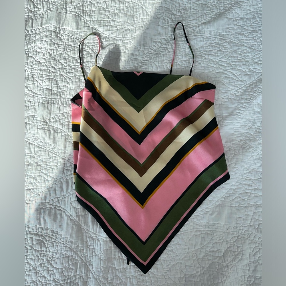 Zara Multi-colored Scarf Top